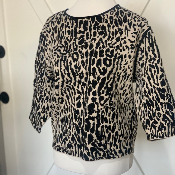 Ann Taylor leopard print sweater - Picture 3 of 13